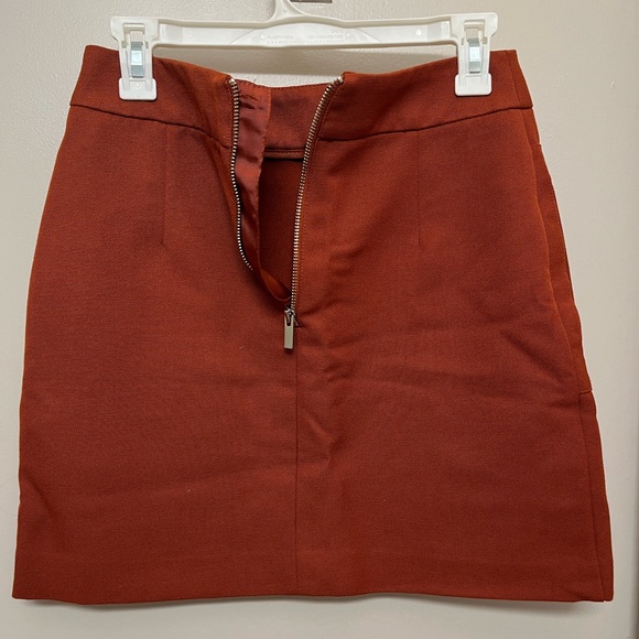 H&M Brown-Orange Short Skirt, Size 6 - Picture 4 of 4